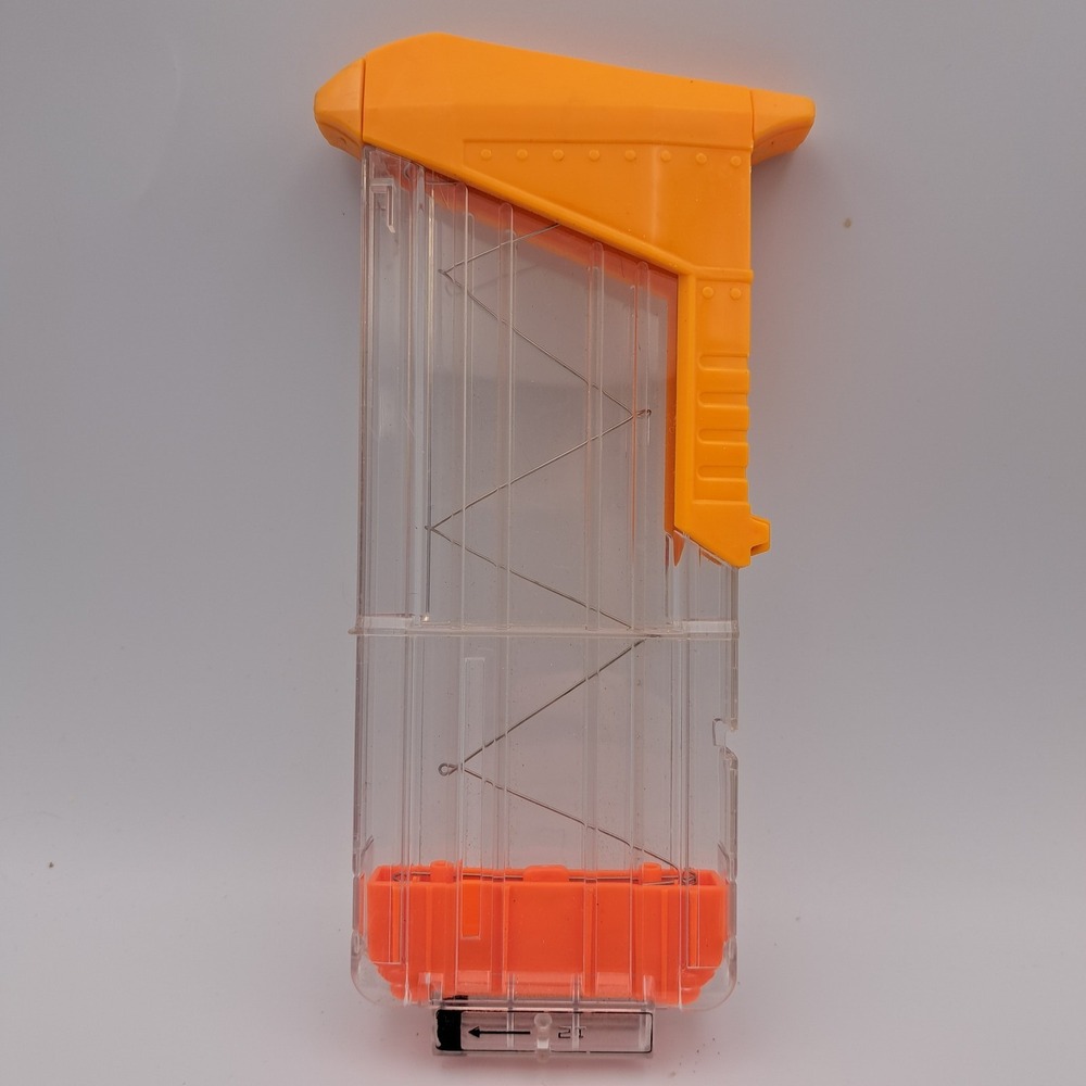 NERF N-Strike Elite Clear Orange 18 Dart Magazine Clip Blaster Accessory